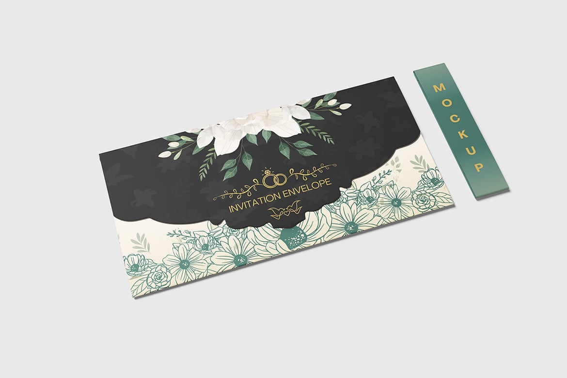 Wide spread of luxury wedding invitation suite printed in Dubai by Nova Signage Prints