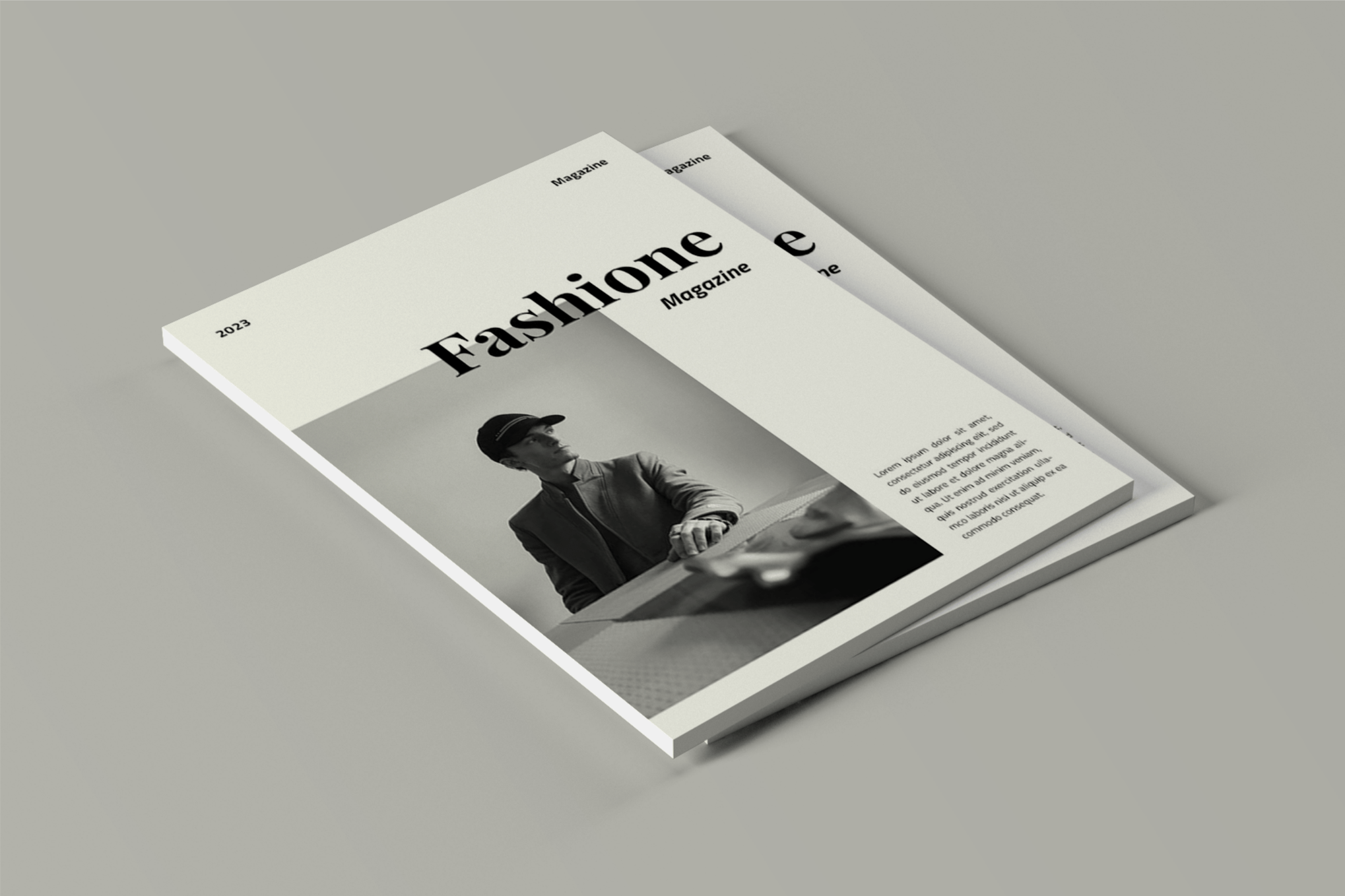 Executives reviewing company magazine publication in Dubai corporate boardroom