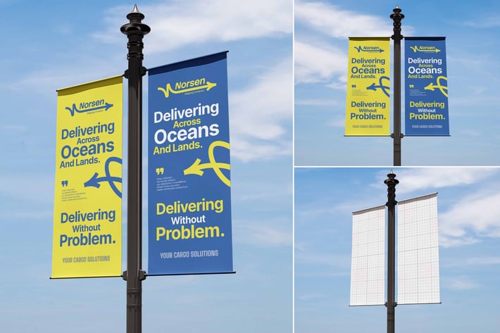 Large illuminated pylon pole sign on major Dubai roadway — Nova Signage Prints