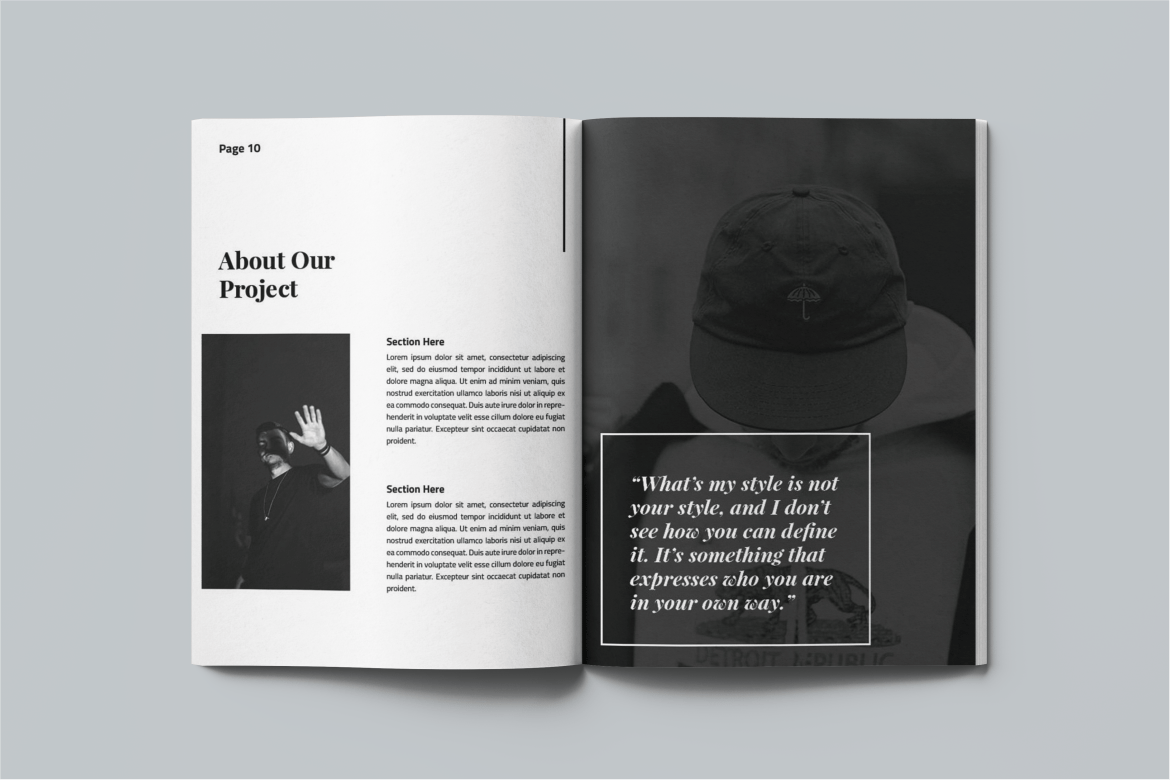 Fashion magazine printed in Dubai with high-resolution editorial photography and premium paper