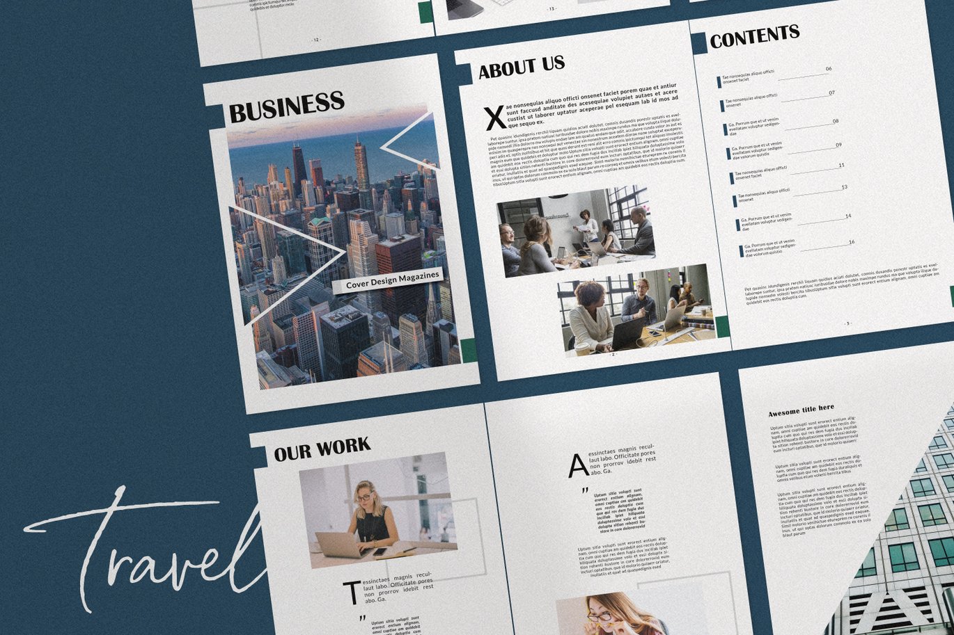 Perfect bound magazine closeup showing spine quality printed by Nova Signage Prints Dubai