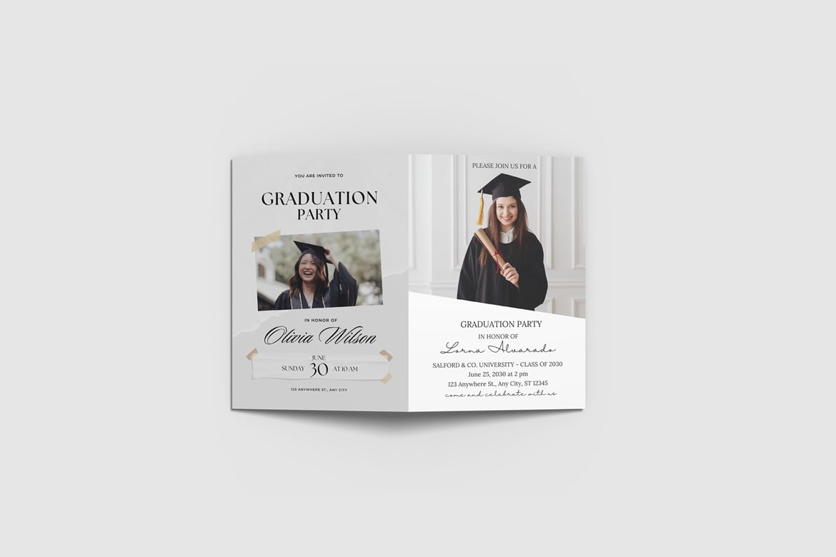 Corporate event invitation card printed in Dubai with premium finish