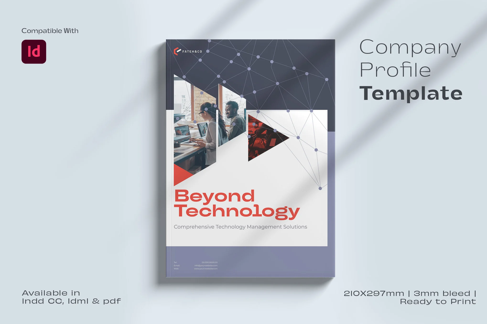 Company profile brochure printing Dubai corporate presentation materials