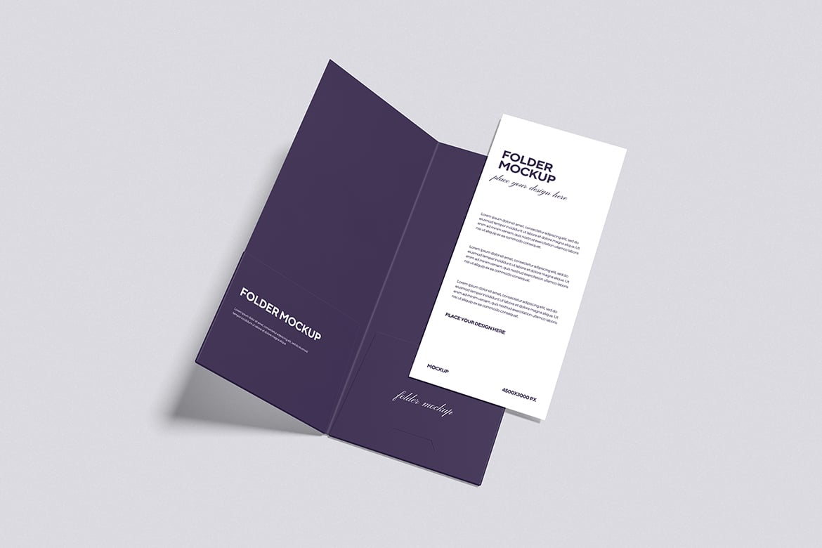 Corporate document folder with business card slot printed for Dubai client